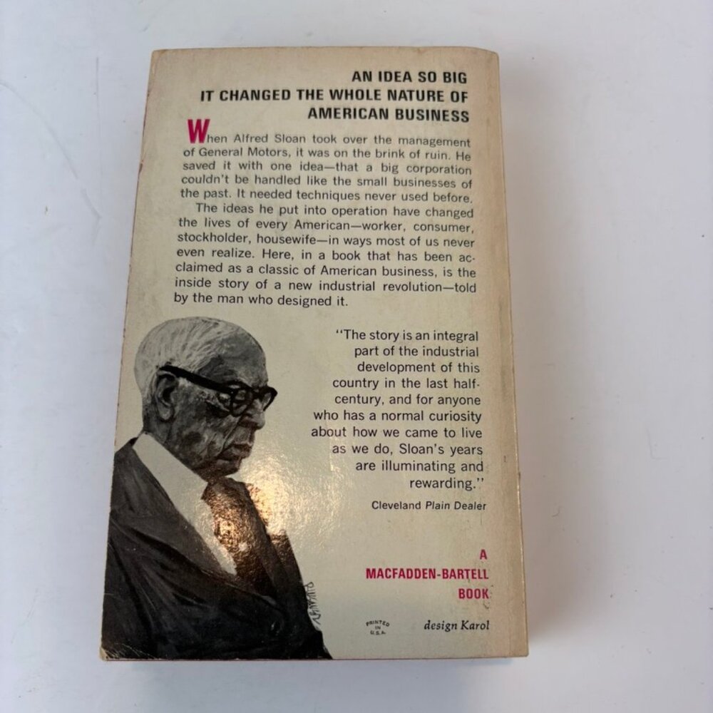 Vintage paperback book "My Years with General Motors" by Alfred P. Sloan Jr. - Picture 2 of 5